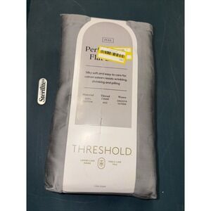 Full 400 Thread Count Performance Flat Sheet Classic Gray - Threshold: Cotton